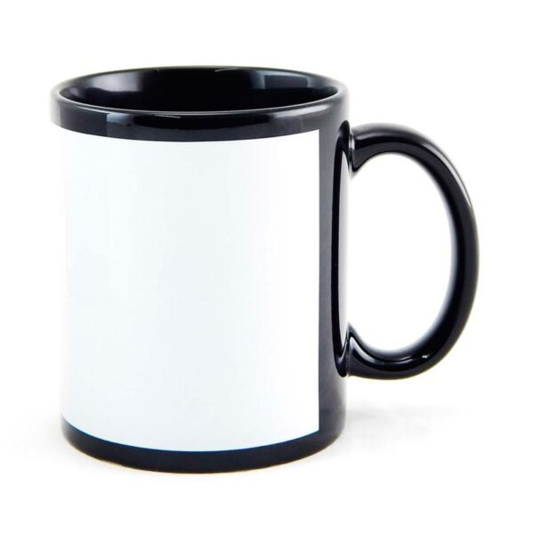 Caneca Preta Com Tarja