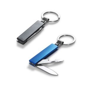 Chaveiro Multifunções Em Metal. 13 X 55 X 7 Mm