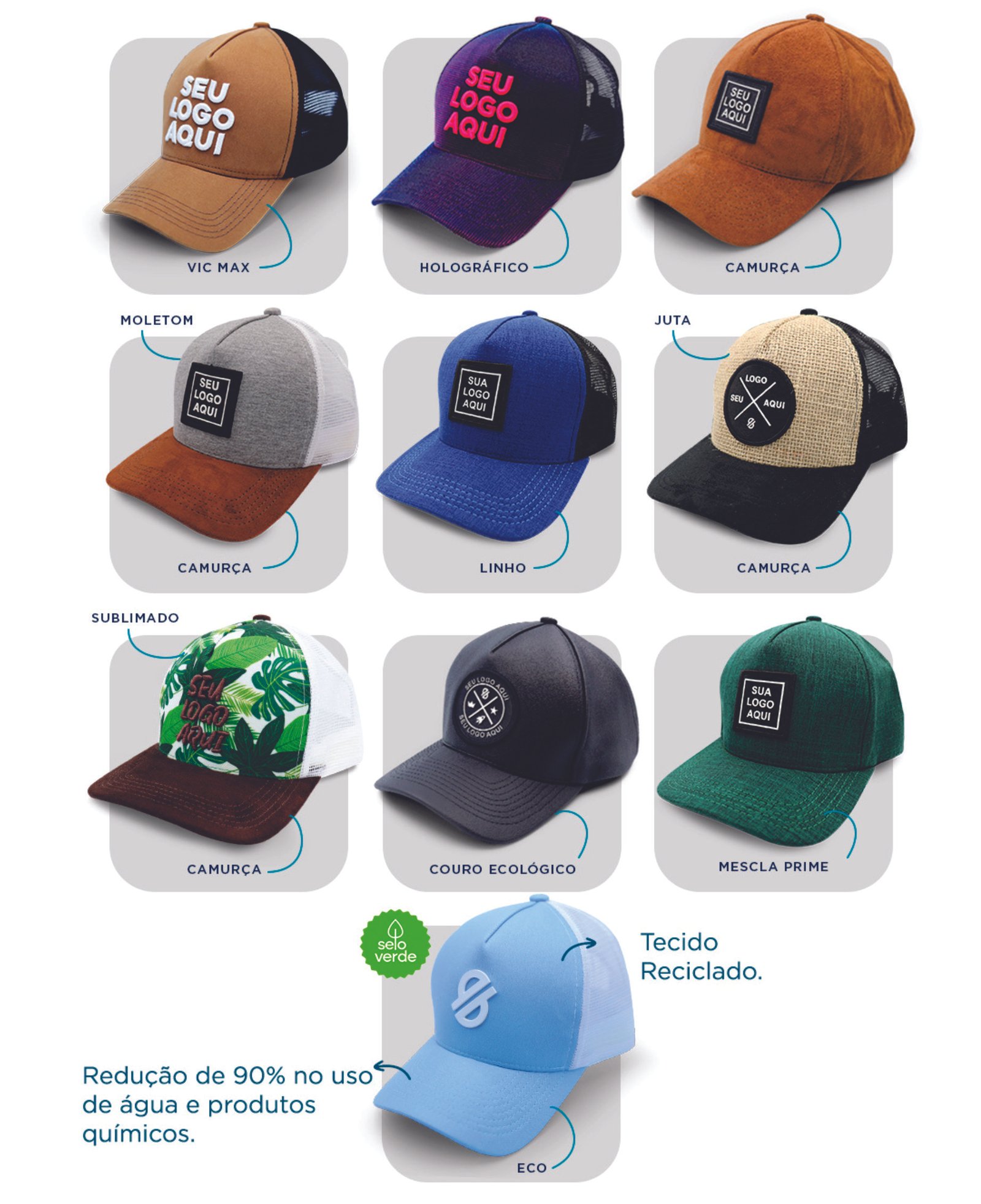 Bonés Personalizados - Americano Ou Trucker - Imagem 2