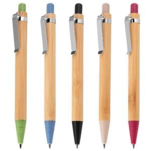 Caneta Ecológica De Bambu Com Estojo