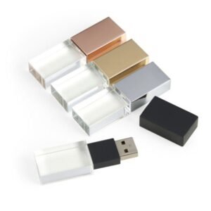 Pen Drive De Vidro Diversas Cores