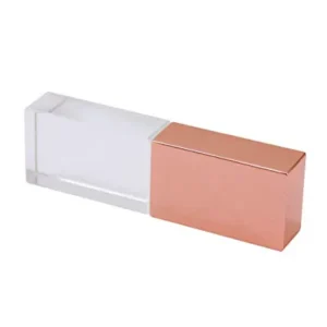 Pen Drive De Vidro Rose Gold
